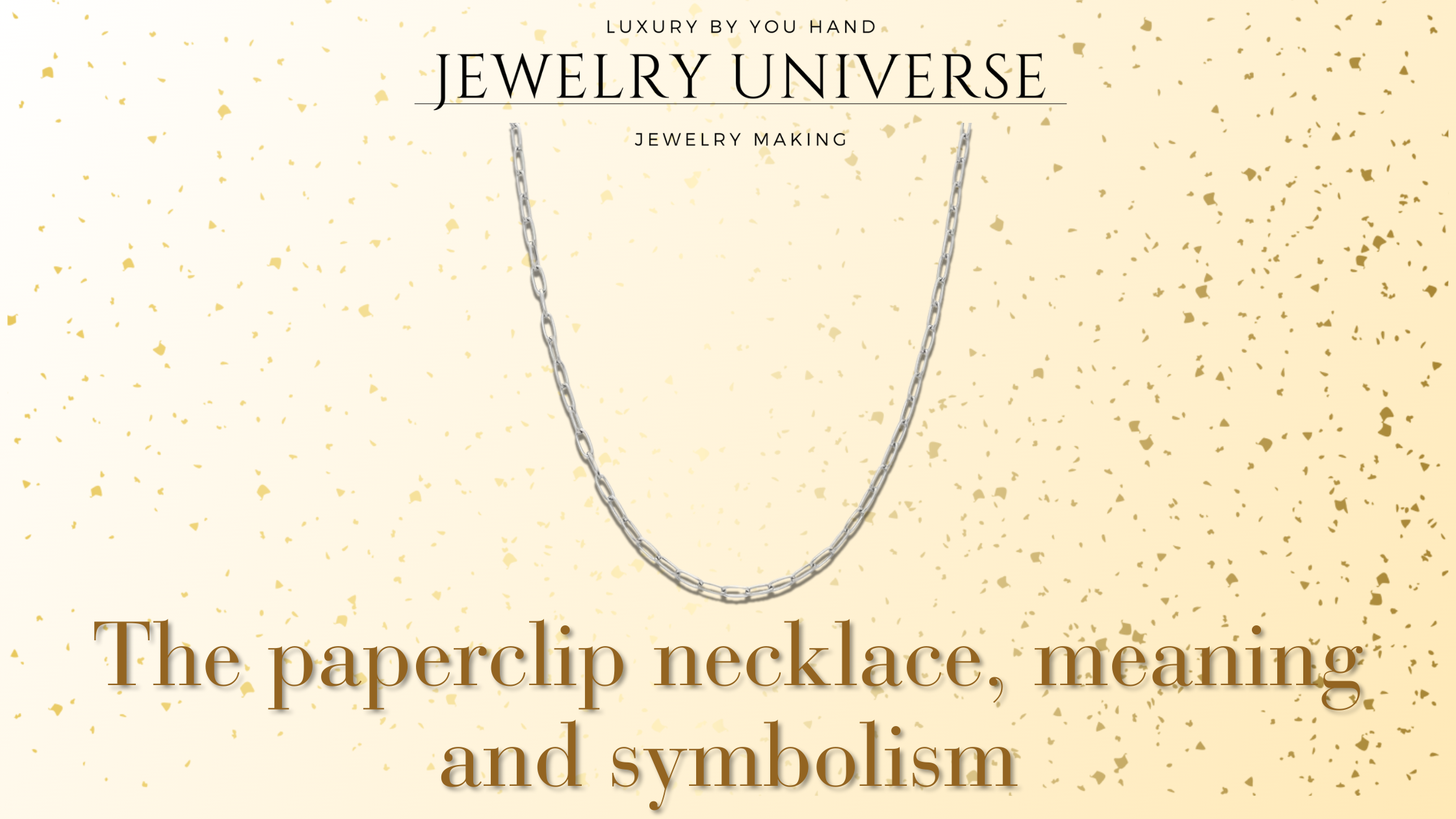What a paper clip on a necklace means