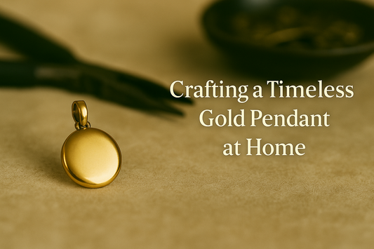 Crafting a timeless gold pendant at home