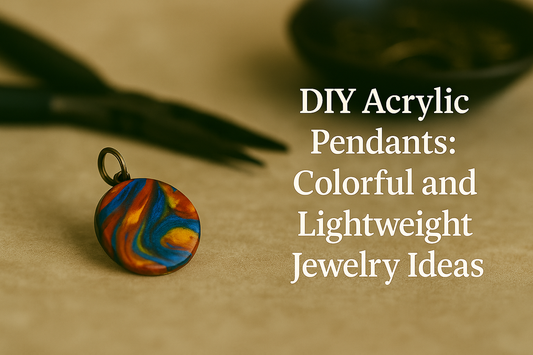 DIY acrylic pendants: colorful and lightweight jewelry ideas