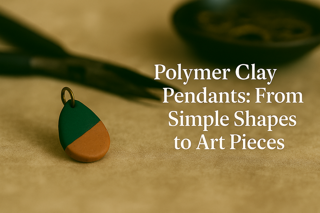 Polymer clay pendants from simple shapes to art pieces