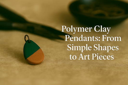 Polymer clay pendants from simple shapes to art pieces