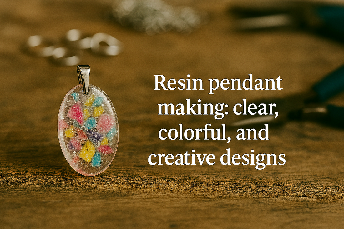 Resin pendant making: clear, colorful, and creative designs