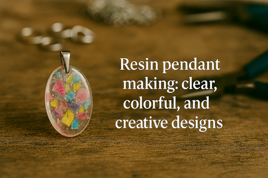 Resin pendant making: clear, colorful, and creative designs