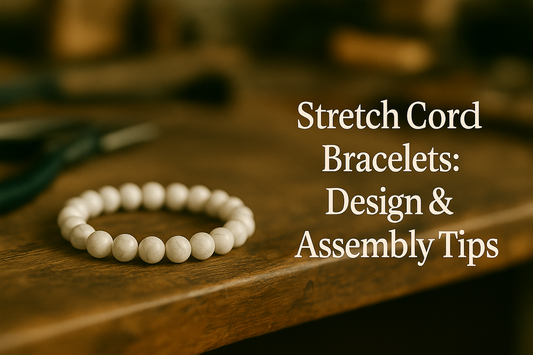Using elastic cord to make durable bracelets
