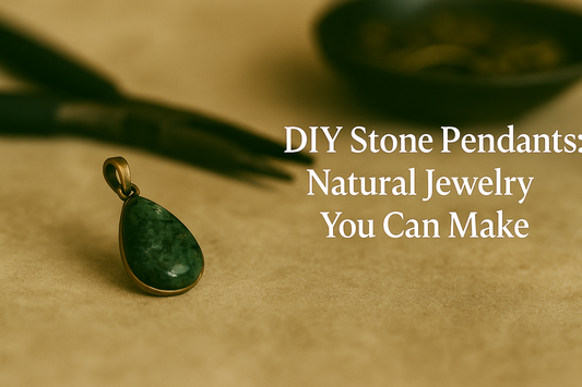 DIY stone pendants natural jewelry you can make