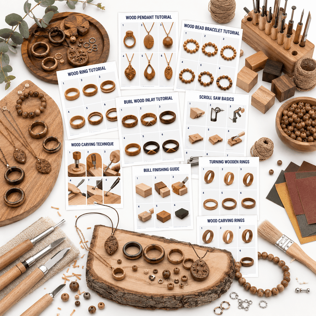Wood jewelry making course