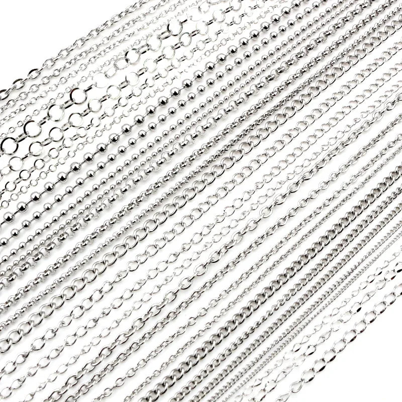 Stainless steel chains for jewelry making