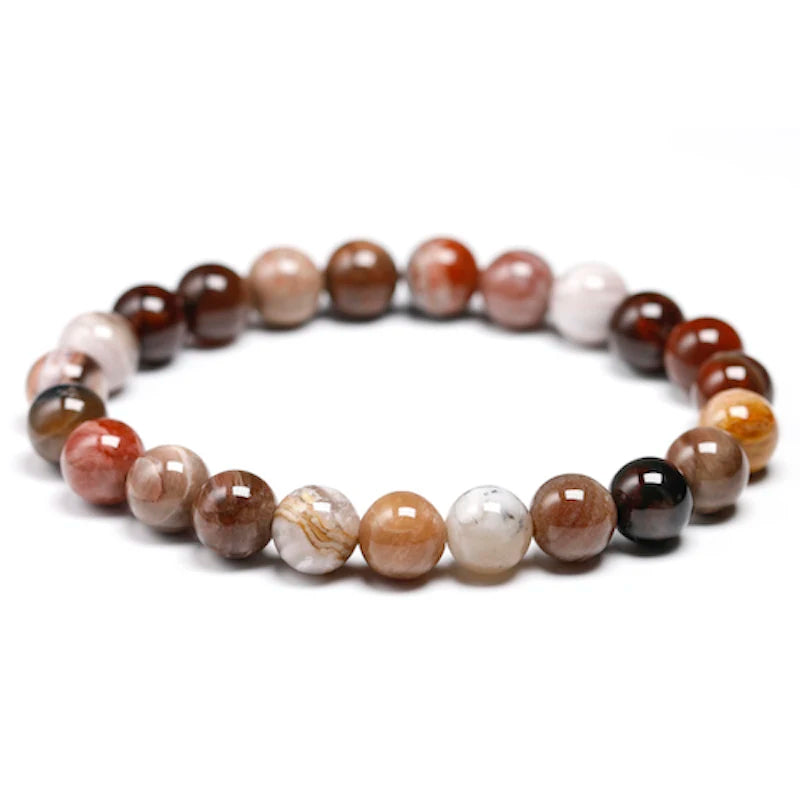 Bracelets with wooden beads