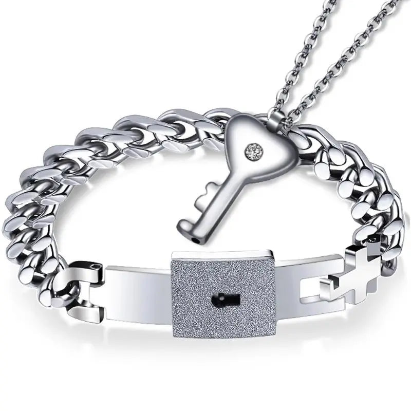 Lock and key bracelet