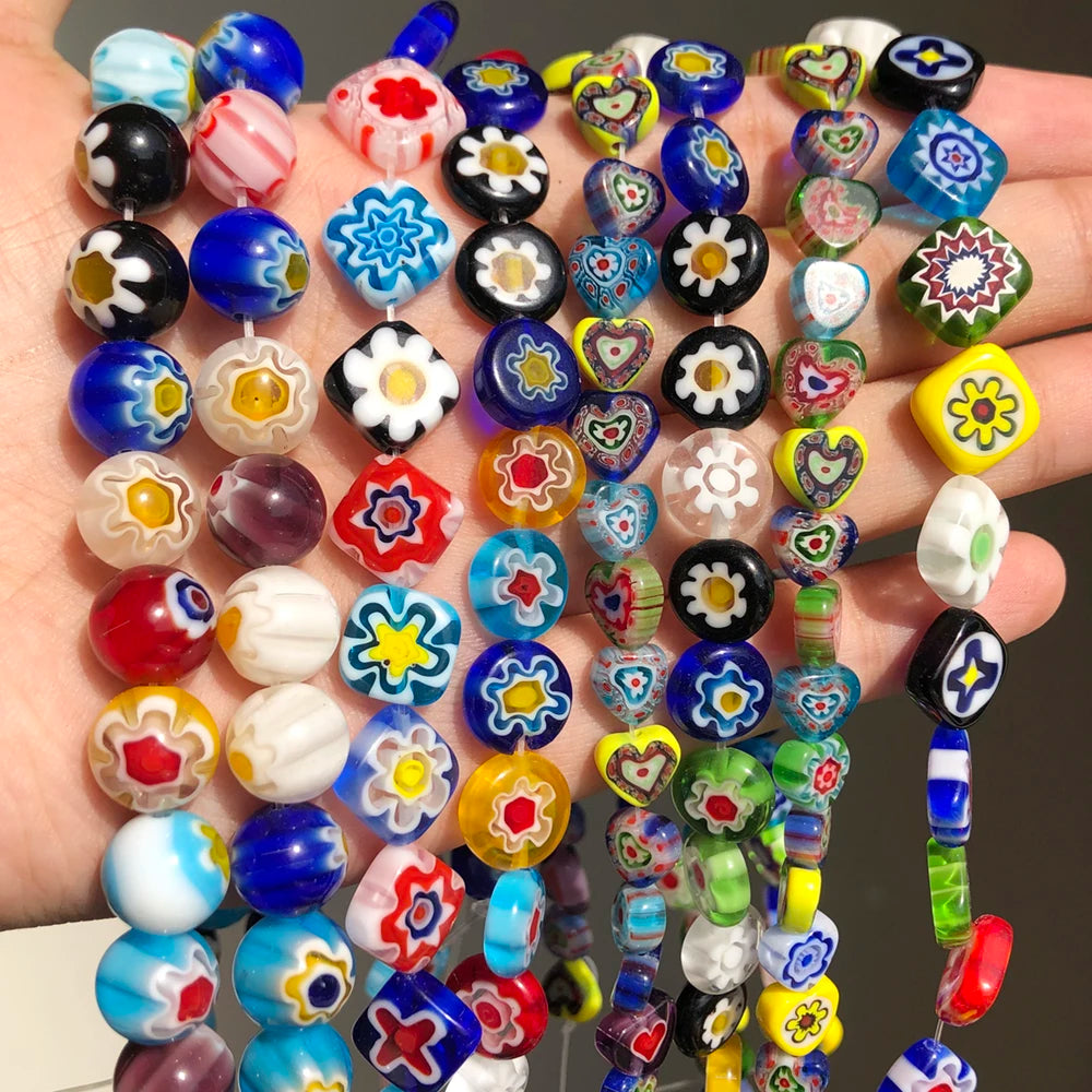 Millefiori beads