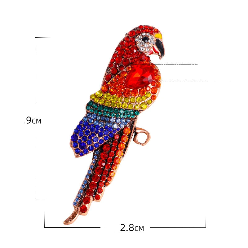 Parrot brooch