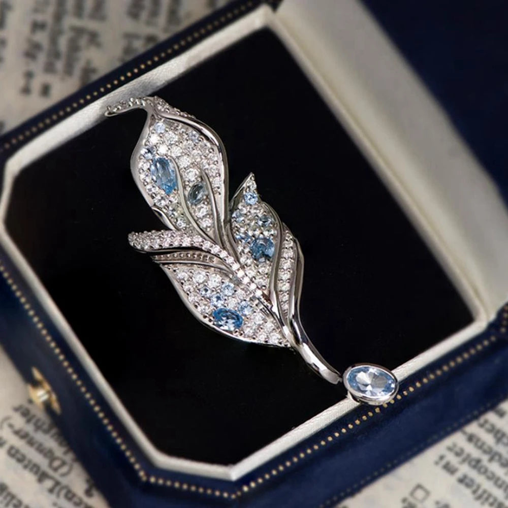 Spinel brooch