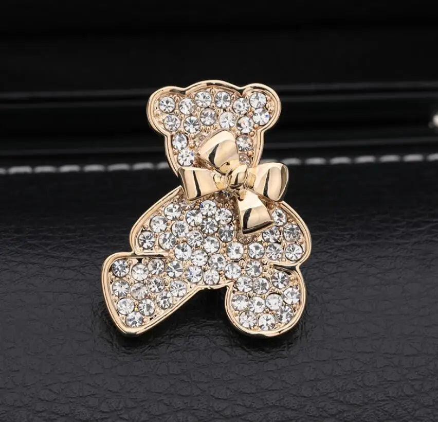 Teddy bear brooch