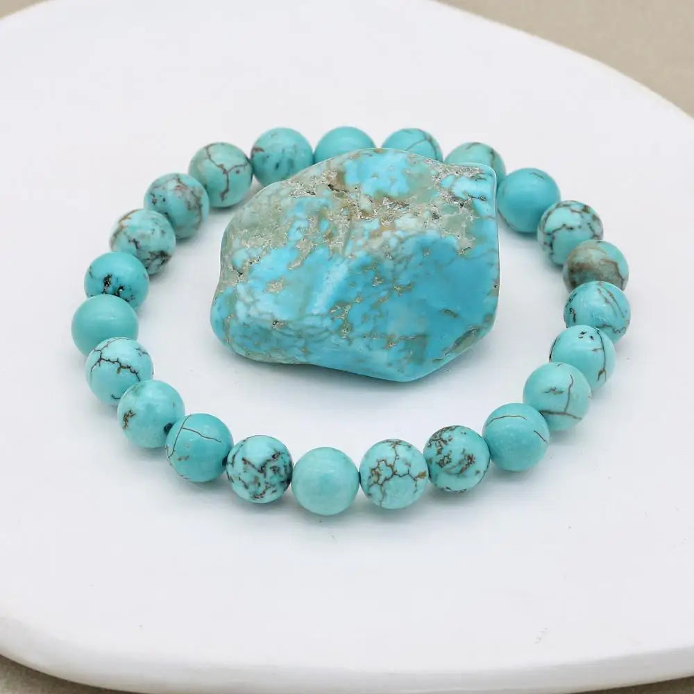 Turquoise beaded bracelet