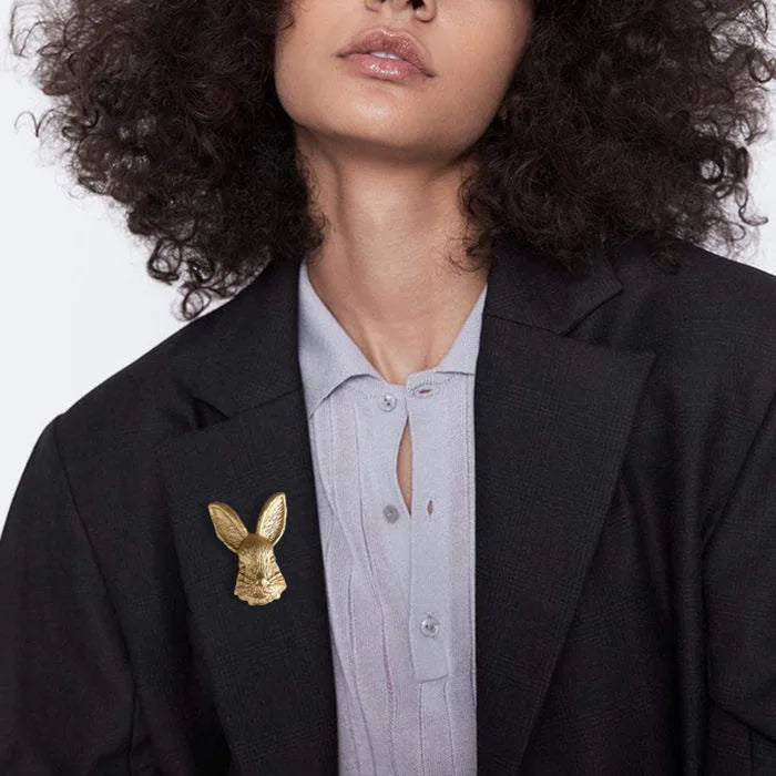 Rabbit brooch