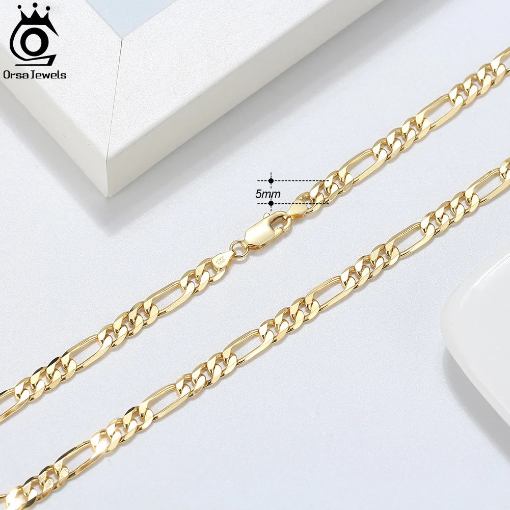 Gold box chain necklace