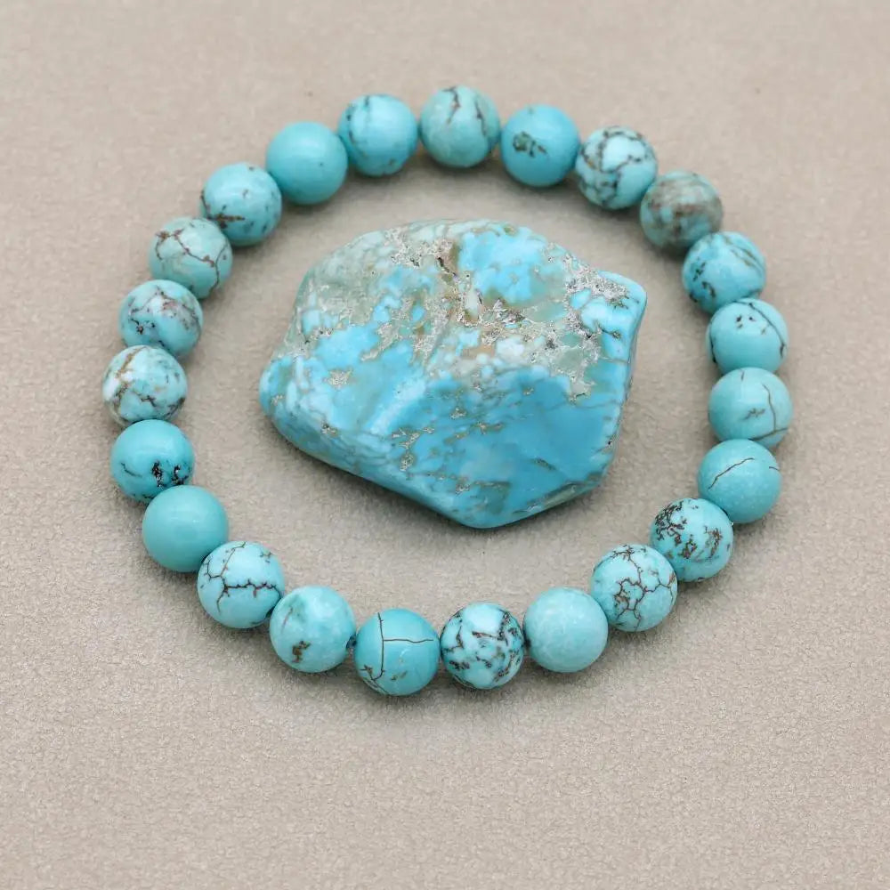 Turquoise beaded bracelet