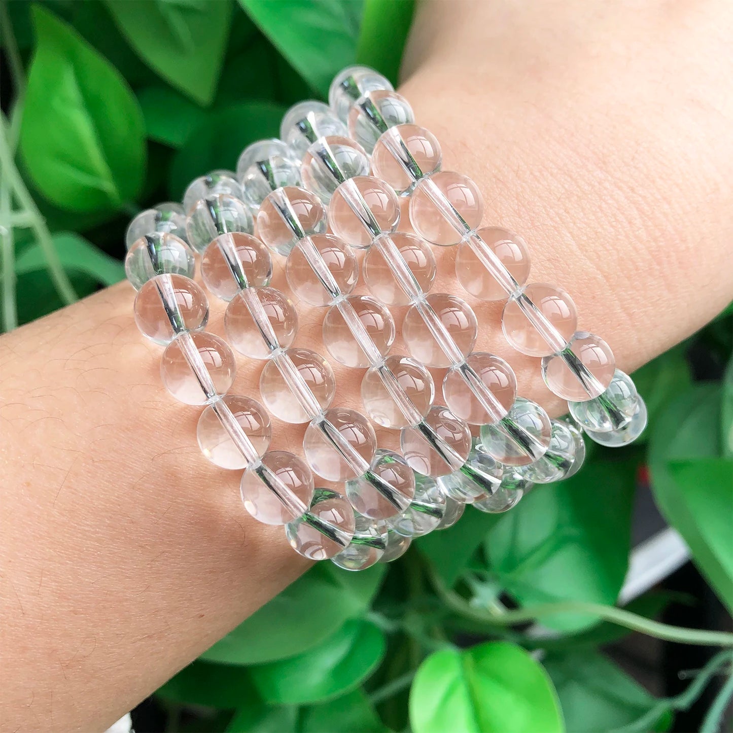 Clear glass beads