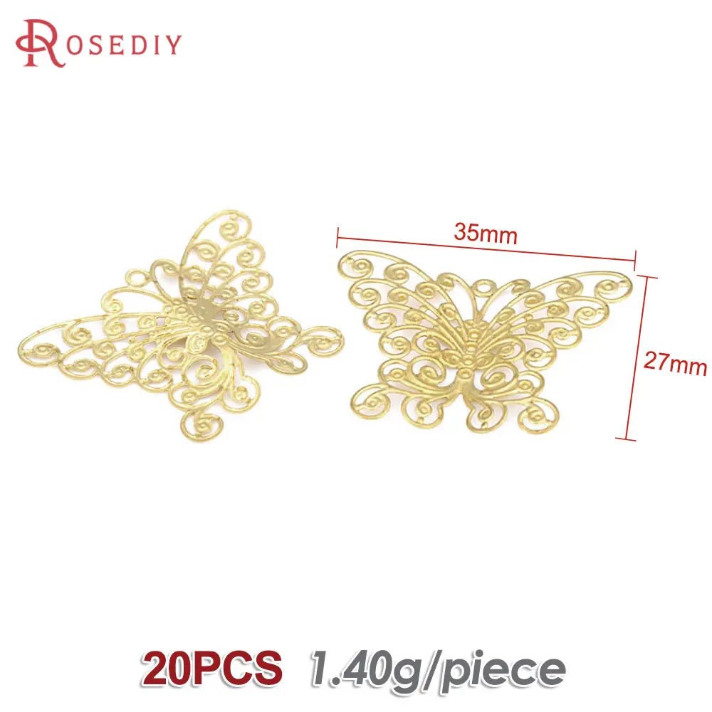 Gold butterfly pendant - Jewelry Universe - Jewelry making