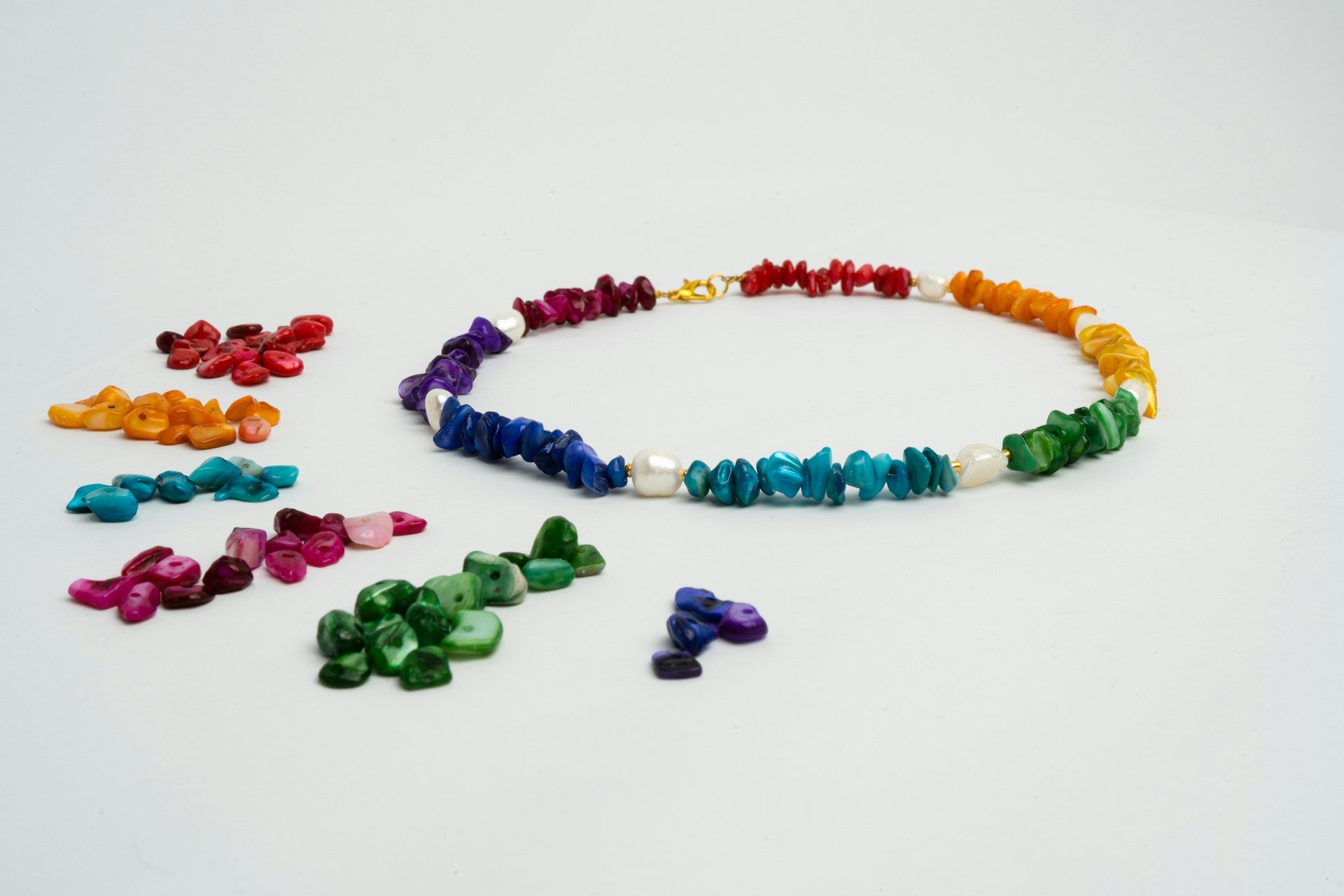 Jewelry making bracelet with gemstone