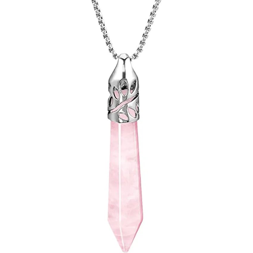 Rose quartz rose pendant - Jewelry Universe - Jewelry making