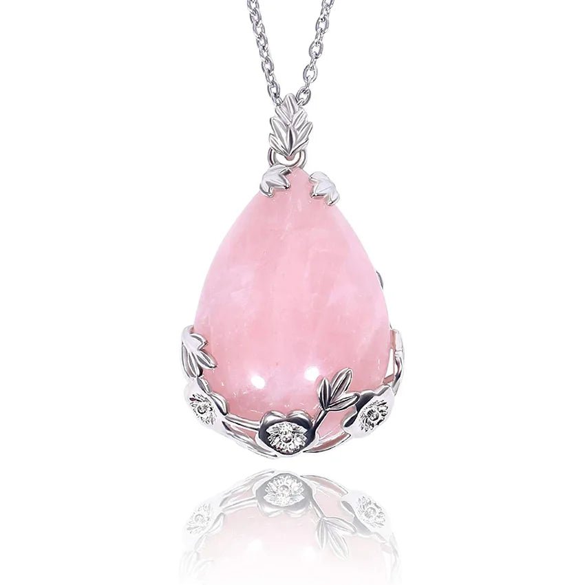 Rose quartz rose pendant - Jewelry Universe - Jewelry making