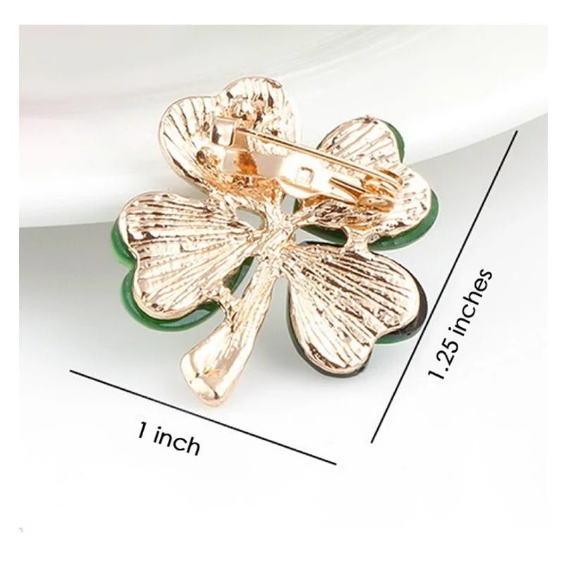 Shamrock brooch - Jewelry Universe
