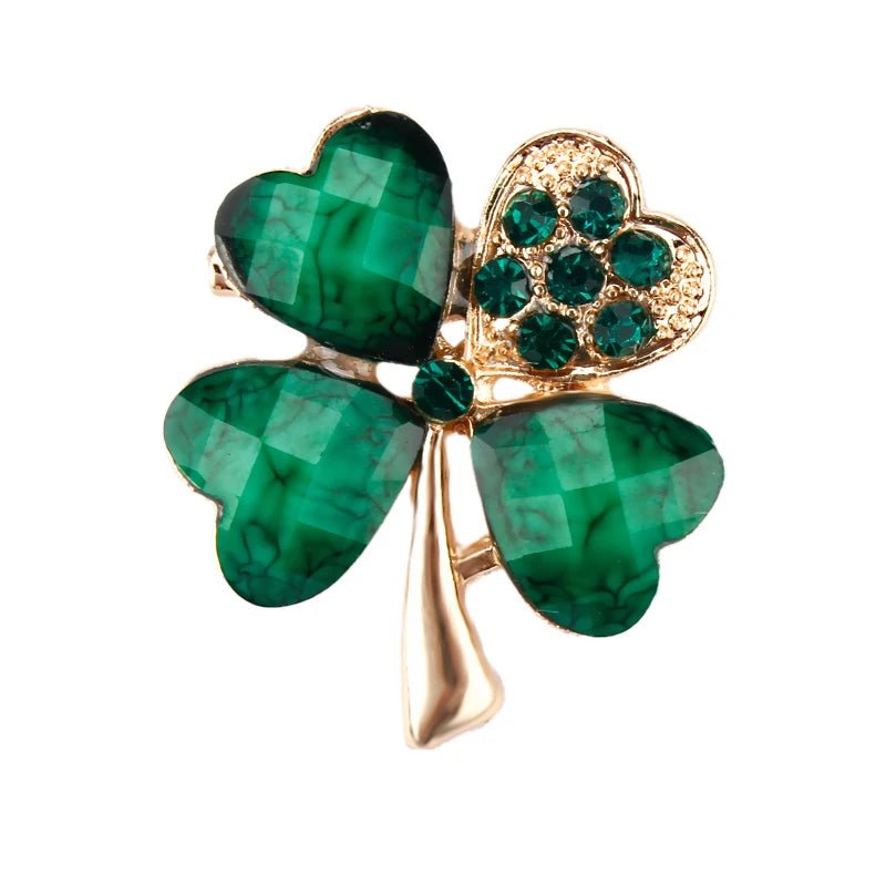 Shamrock brooch - Jewelry Universe