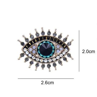 Vintage blue rhinestone brooch - Jewelry Universe