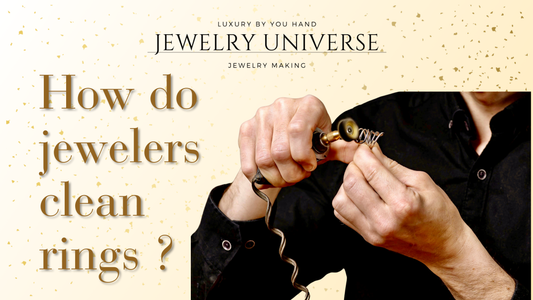 How do jewelers clean rings ?