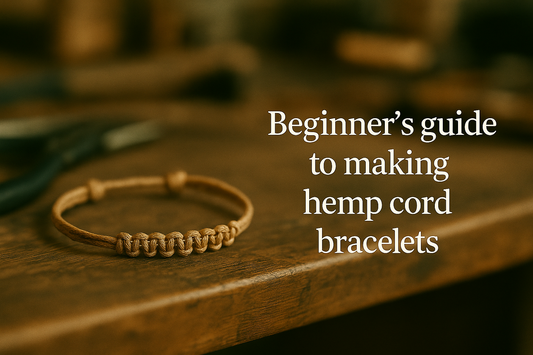 Beginner's guide to making hemp cord bracelets