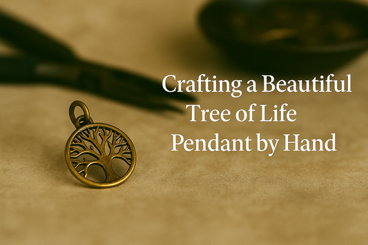 Crafting a beautiful tree of life pendant by hand
