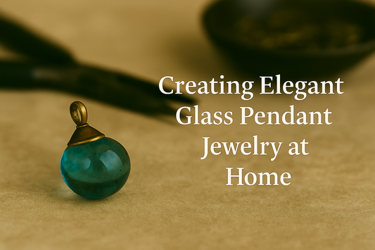 Creating elegant glass pendant jewelry at home