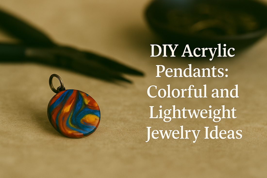 DIY acrylic pendants: colorful and lightweight jewelry ideas
