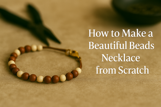 How to make a beautiful beads necklace from scratch