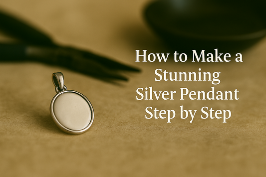 How to make a stunning silver pendant step by step