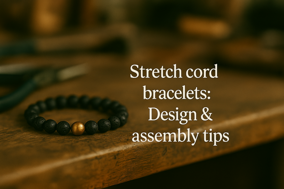Stretch cord bracelets : Design & assembly tips