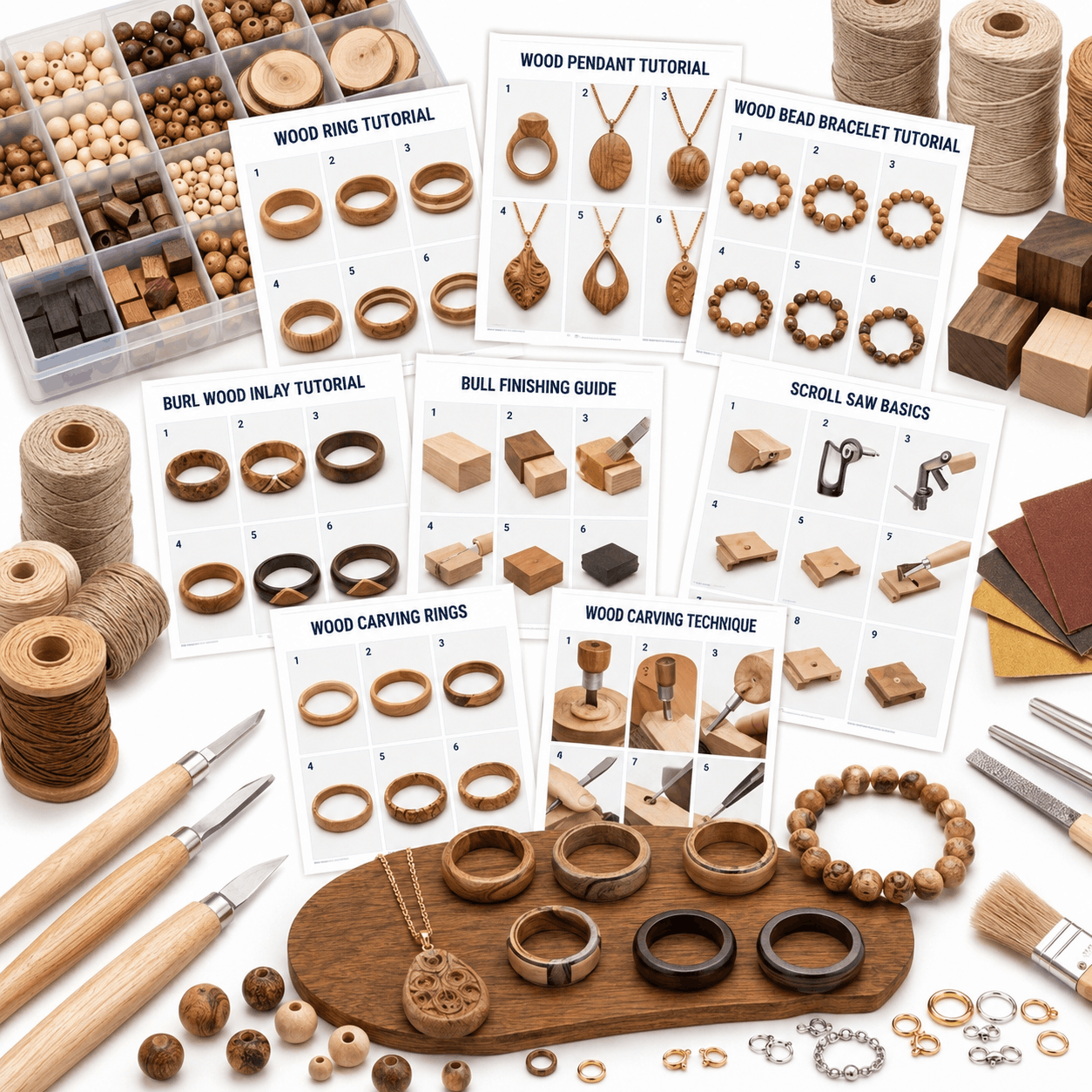 Wood jewelry making course