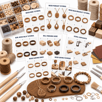Wood jewelry making course