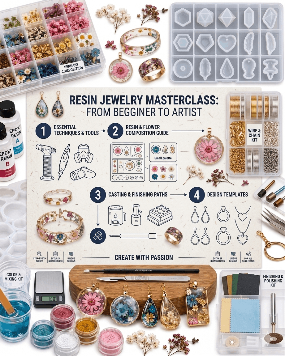 Resin jewelry making online course