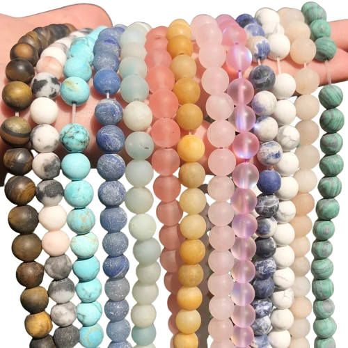 Gemstone beads for jewelry making