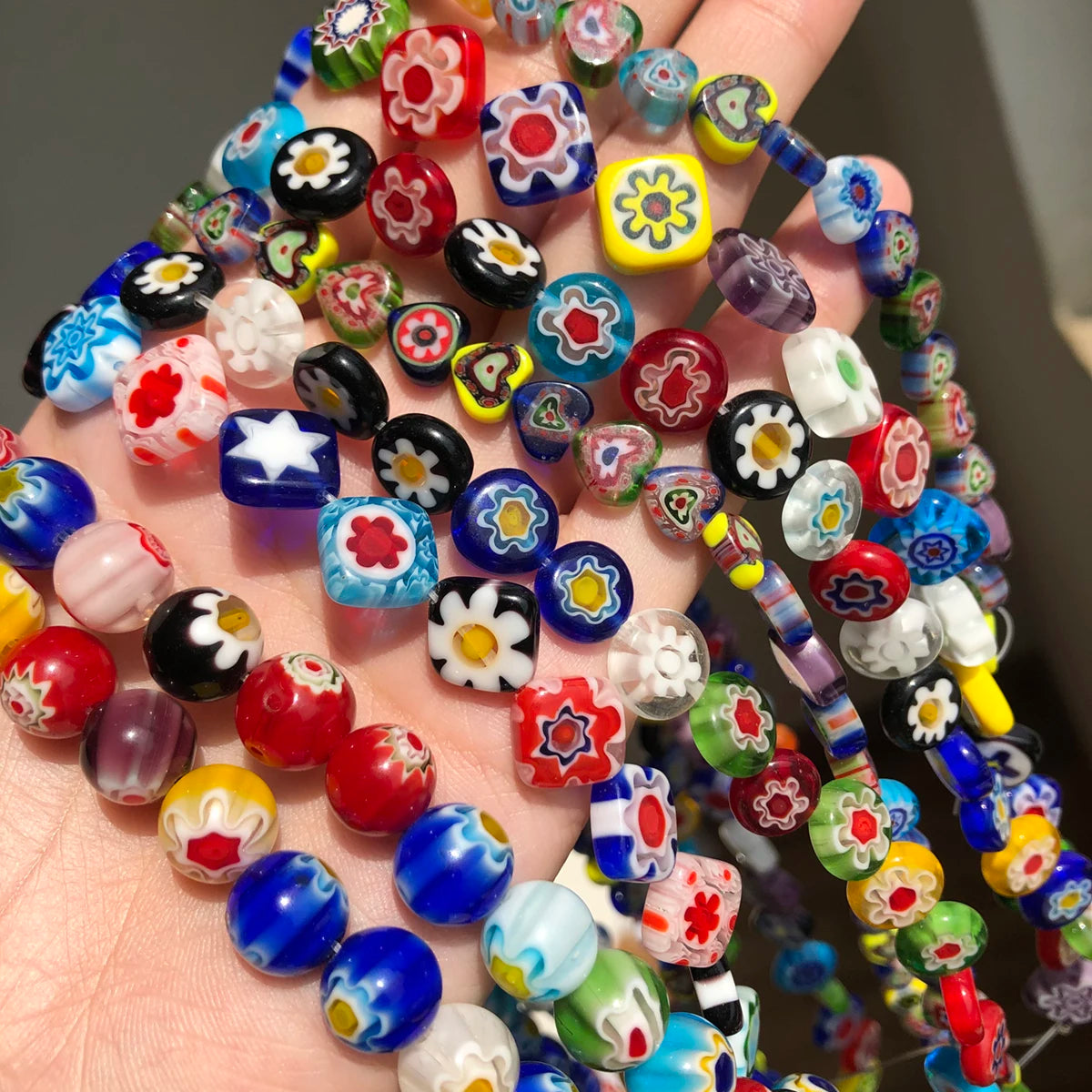 Millefiori beads