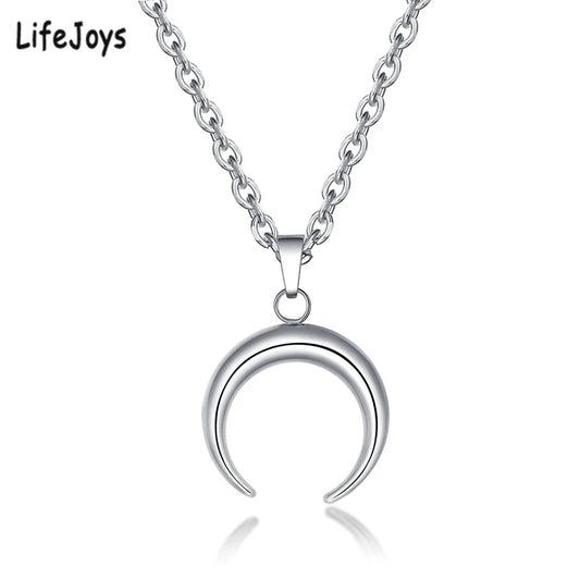 Crescent moon pendant