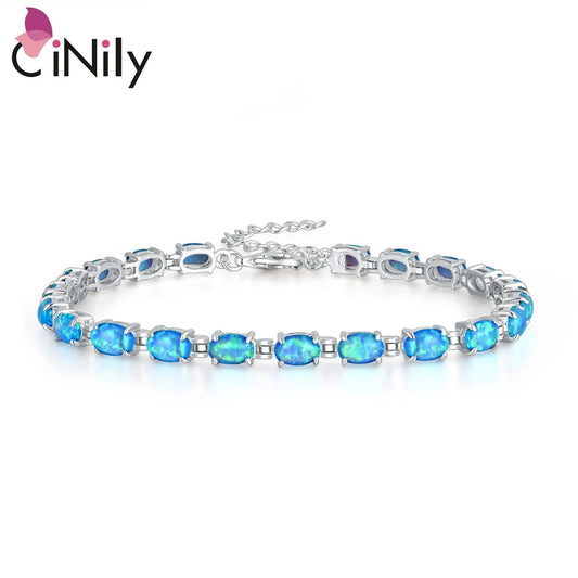 Opal tennis bracelet