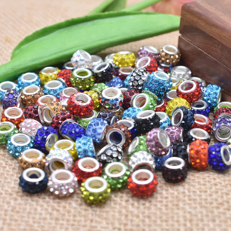 Rhinestones and beads