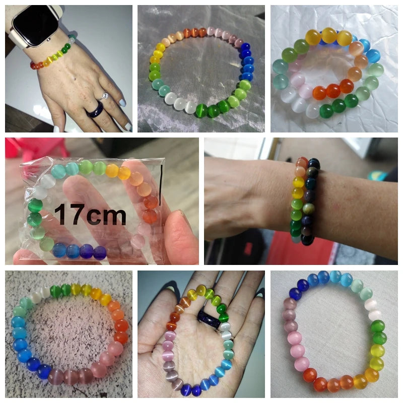 Rainbow bead bracelet