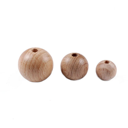 Wood craft beads