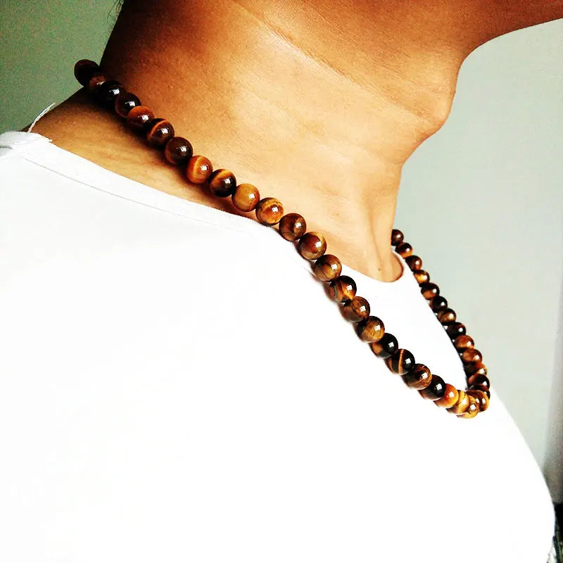 Beaded necklace for men