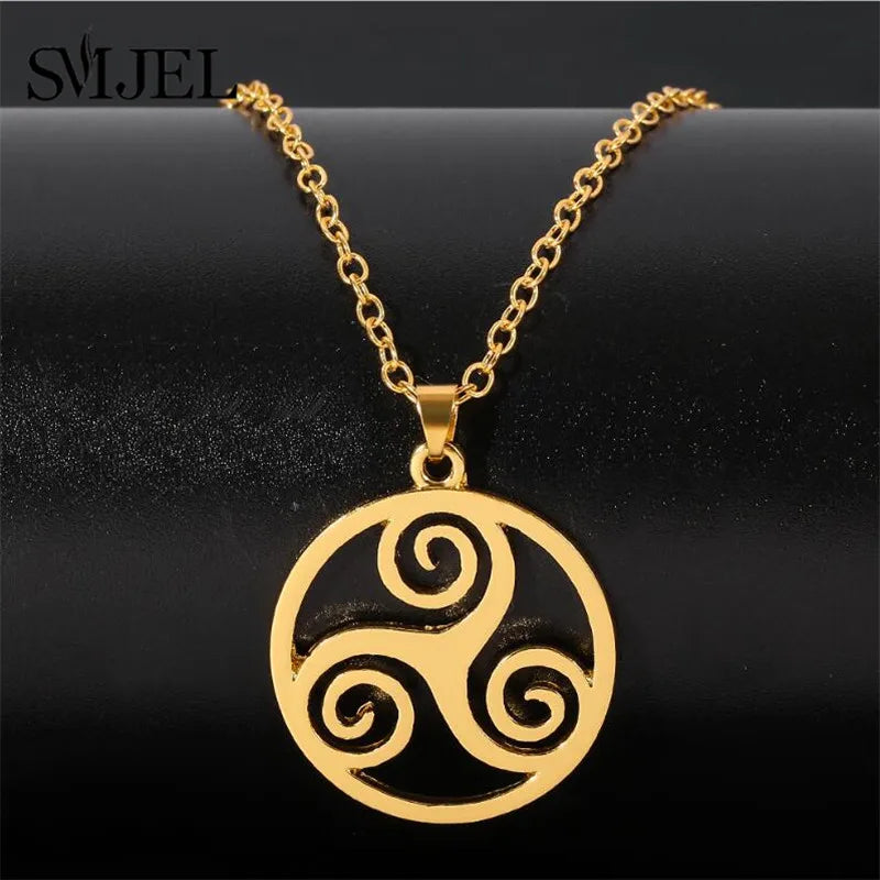 Triskelion necklace