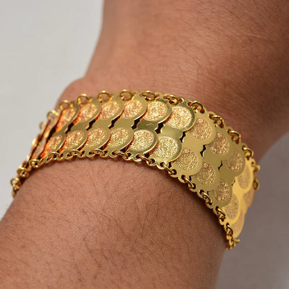 Coin bracelet